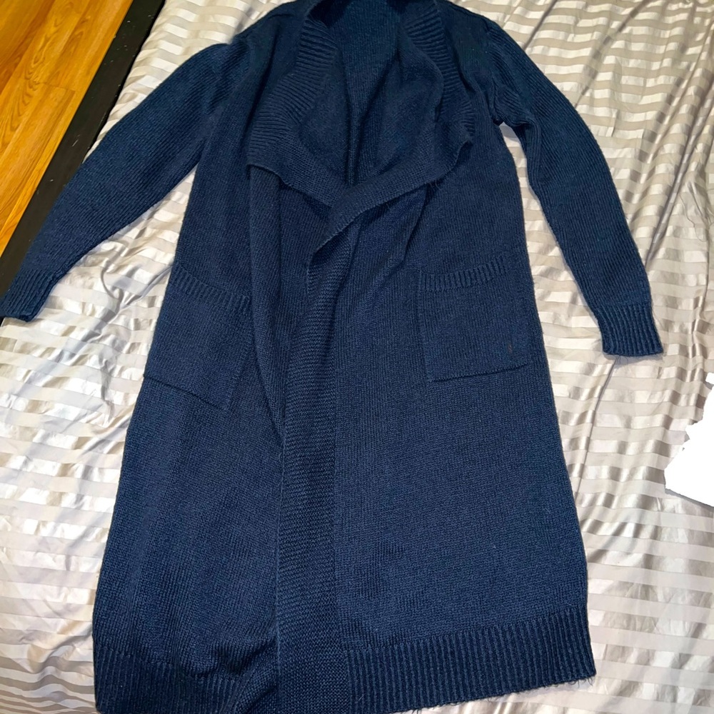 Knit long cardigan